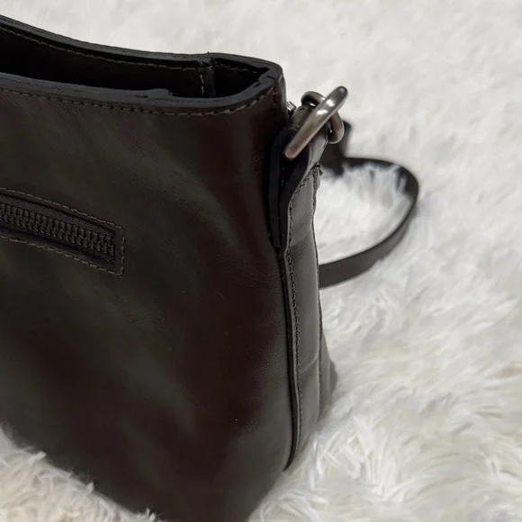 Patricia Nash Dark Brown Leather Crossbody Bag - Picture 5 of 10